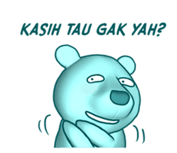 Beruang Biru Imut sticker #9576534