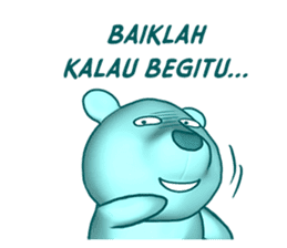 Beruang Biru Imut sticker #9576543
