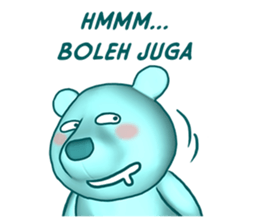 Beruang Biru Imut sticker #9576546