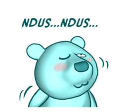 Beruang Biru Imut sticker #9576547