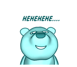 Beruang Biru Imut sticker #9576548