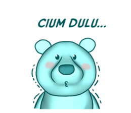 Beruang Biru Imut sticker #9576551