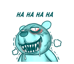 Beruang Biru Imut sticker #9576558