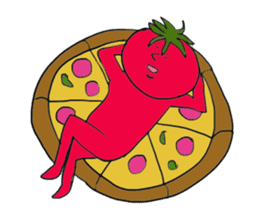 Funny vegetables and fruits sticker #9576563