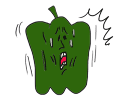 Funny vegetables and fruits sticker #9576568