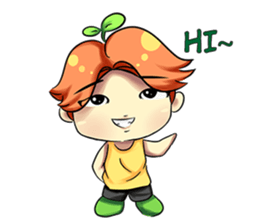 Min Mini The Orange Boy sticker #9577040