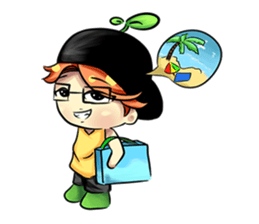 Min Mini The Orange Boy sticker #9577079