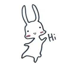 Squishy cheeks bunny sticker #9577400