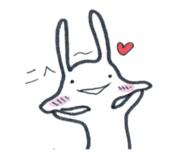 Squishy cheeks bunny sticker #9577407