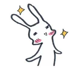 Squishy cheeks bunny sticker #9577411