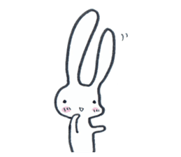 Squishy cheeks bunny sticker #9577412