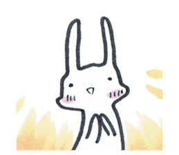 Squishy cheeks bunny sticker #9577418
