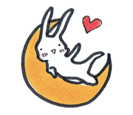 Squishy cheeks bunny sticker #9577420