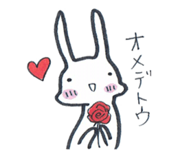 Squishy cheeks bunny sticker #9577421