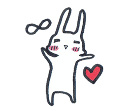 Squishy cheeks bunny sticker #9577422