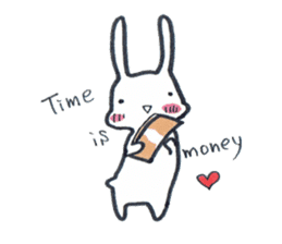 Squishy cheeks bunny sticker #9577423
