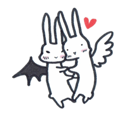 Squishy cheeks bunny sticker #9577427