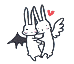Squishy cheeks bunny sticker #9577427