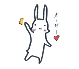 Squishy cheeks bunny sticker #9577428