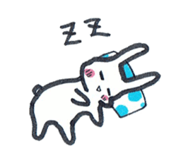 Squishy cheeks bunny sticker #9577429