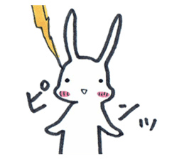 Squishy cheeks bunny sticker #9577430