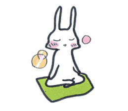 Squishy cheeks bunny sticker #9577435