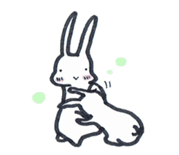 Squishy cheeks bunny sticker #9577437