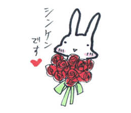 Squishy cheeks bunny sticker #9577439