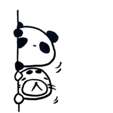 Panda and Azarashi sticker #9577454