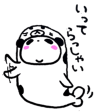 Panda and Azarashi sticker #9577496