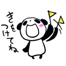 Panda and Azarashi sticker #9577498