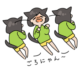 cat girl with smiling sticker #9577725