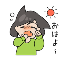 cat girl with smiling sticker #9577730