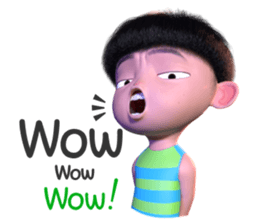 Kapo,The cranky boy #1(A little smile) sticker #9578012