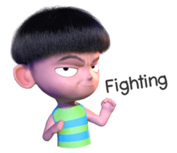 Kapo,The cranky boy #1(A little smile) sticker #9578020