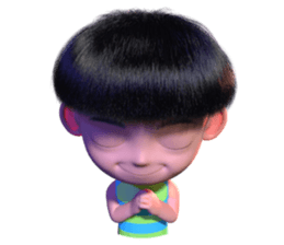 Kapo,The cranky boy #1(A little smile) sticker #9578021