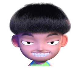 Kapo,The cranky boy #1(A little smile) sticker #9578036