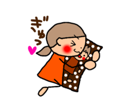 ORANGE chan and BROWN kun4 sticker #9578757