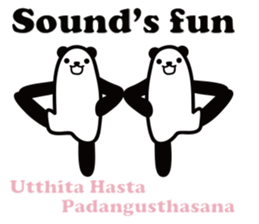 Yoga Poses Book of Mochi Panda(English) sticker #9578840