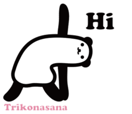 Yoga Poses Book of Mochi Panda(English) sticker #9578841