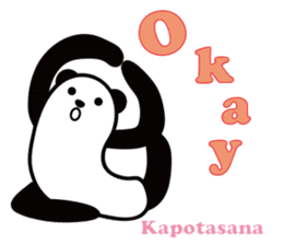 Yoga Poses Book of Mochi Panda(English) sticker #9578843