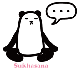 Yoga Poses Book of Mochi Panda(English) sticker #9578849