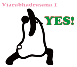 Yoga Poses Book of Mochi Panda(English) sticker #9578850