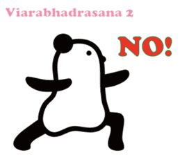 Yoga Poses Book of Mochi Panda(English) sticker #9578851