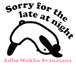 Yoga Poses Book of Mochi Panda(English) sticker #9578853