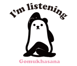 Yoga Poses Book of Mochi Panda(English) sticker #9578855
