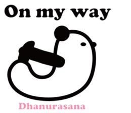 Yoga Poses Book of Mochi Panda(English) sticker #9578856