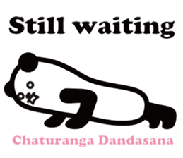 Yoga Poses Book of Mochi Panda(English) sticker #9578858