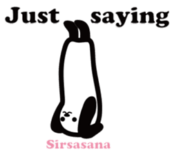 Yoga Poses Book of Mochi Panda(English) sticker #9578859