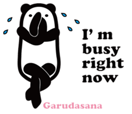 Yoga Poses Book of Mochi Panda(English) sticker #9578863